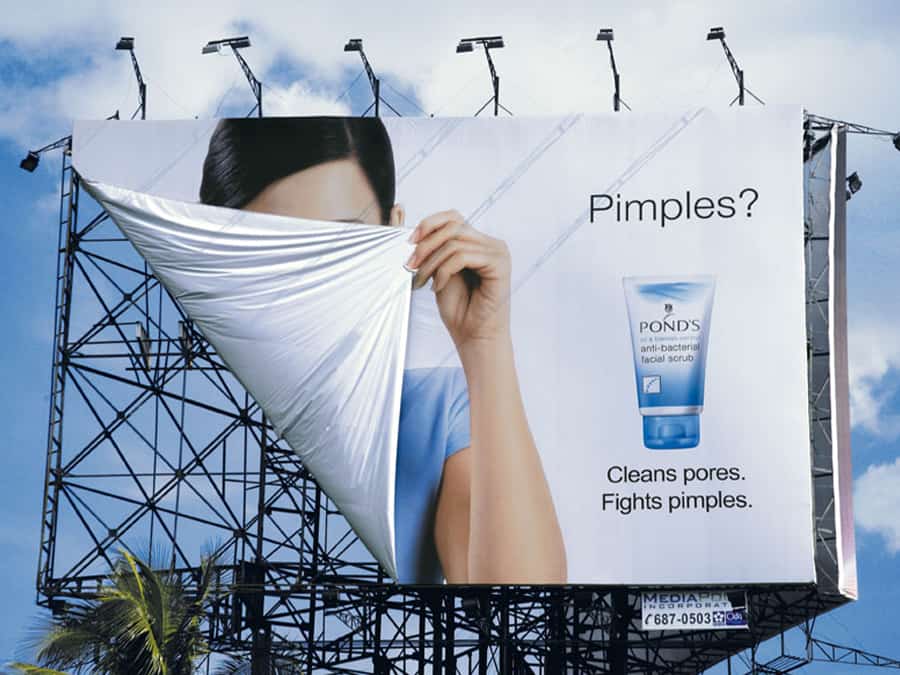 Pond's skincare billboard